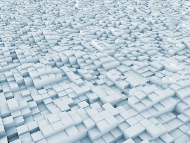 konuyla ilgili bilgisayar grafik çizimi için arka plan öğesi olarak fraktal gürültü ile bozuk uçak ilkel 3D render