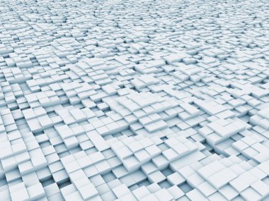 konuyla ilgili bilgisayar grafik çizimi için arka plan öğesi olarak fraktal gürültü ile bozuk uçak ilkel 3D render