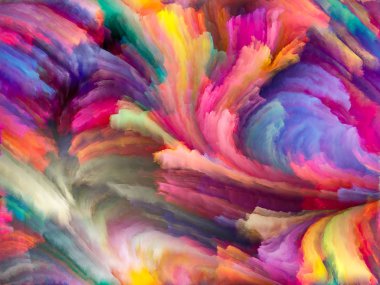 Doku serisi renk. Dinamik arka planlar ve boyutlu arka planında konuda dijital boya ve fraktal bulutlar bileşimi