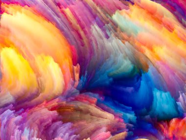 Doku serisi renk. Dinamik arka planlar ve boyutlu arka planında konuda dijital boya ve fraktal bulutlar bileşimi