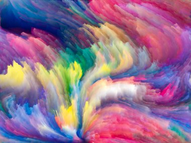 Doku serisi renk. Dinamik arka planlar ve boyutlu arka planında konuda dijital boya ve fraktal bulutlar bileşimi