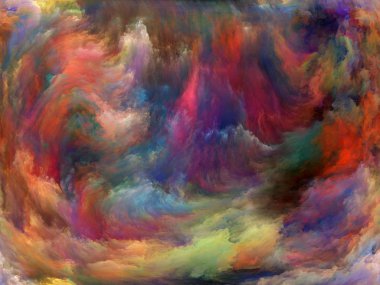 Soyut renk serisi. Arka plan tasarım hareket üzerine yağlıboya sanat, yaratıcılık ve hayal gücü konusunda renkli boya