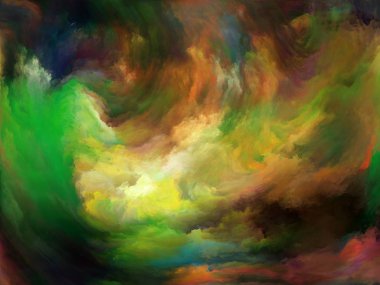 Soyut Renk serisi. Sanat, yaratıcılık ve hayal gücü üzerine çalışmalar için tuval üzerinde hareket halindeki renkli resmin arkaplan tasarımı