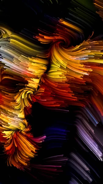 Serie Color Movimiento Composición Del Patrón Pintura Líquida Sobre Tema —  Fotos de Stock