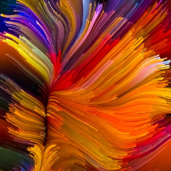 Колір Серії Русі Художня Абстракція Складається Рідкого Візерунка Фарби Тему — стокове фото