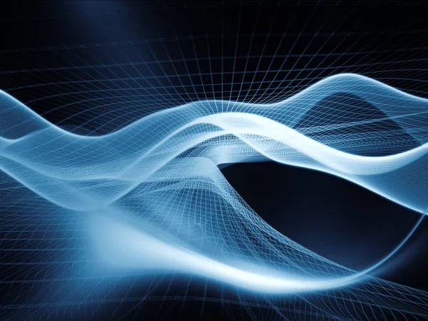 Технологія Космічної Серії Конструкція Хвиль Сіток Світла Робіт Технологій Науки — стокове фото