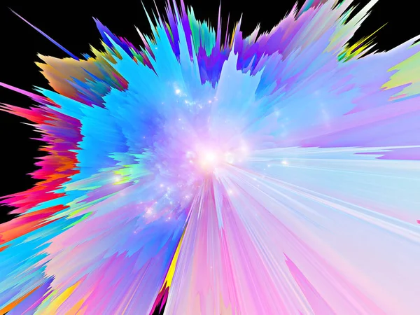 Explosion Saturated Virtual Paint Texture Dynamic Backgrounds — Stock Photo, Image