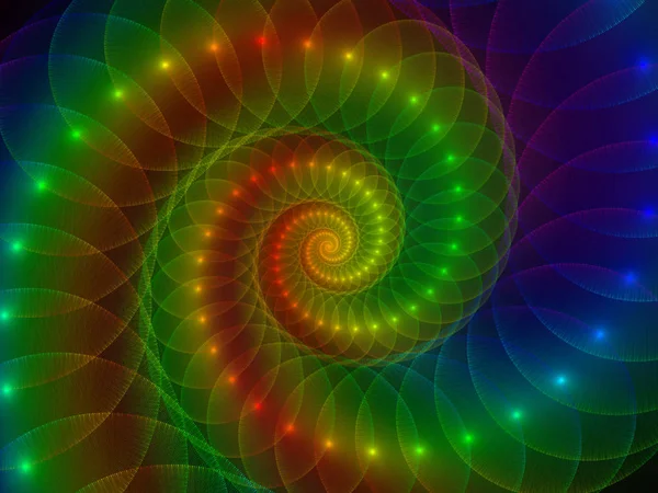 Spiral Geometri Serien Arrangemang Spinning Virvel Fraktal Element Ämnet Matematik — Stockfoto