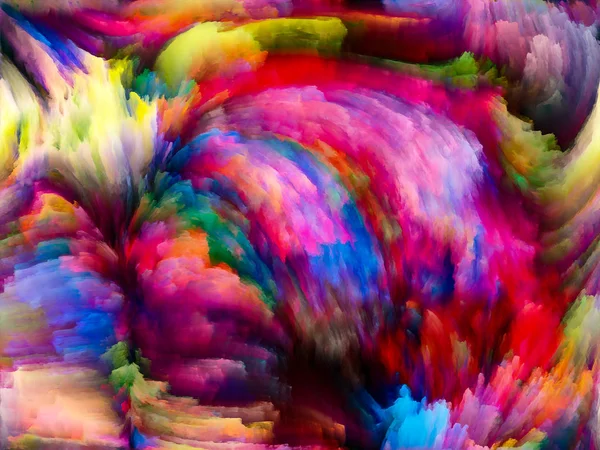 Serie Color Texture Disposizione Vernice Digitale Nubi Frattali Sul Tema — Foto Stock