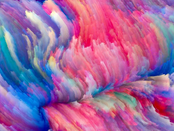 Color Texture Series Composition Digital Paint Fractal Clouds Subject Dynamic — Stock Photo, Image