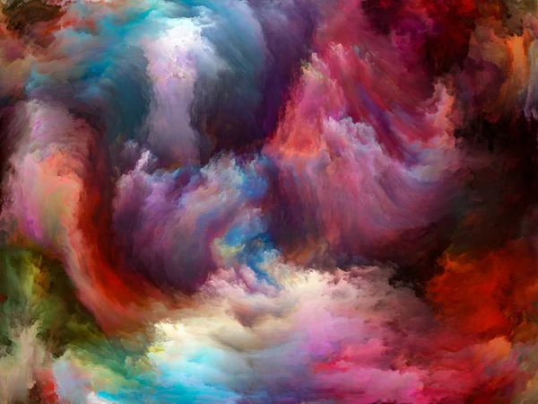 Αφηρημένη Σειρά Χρωμάτων Backdrop Αποτελείται Από Πολύχρωμο Χρώμα Κίνηση Καμβά — Φωτογραφία Αρχείου