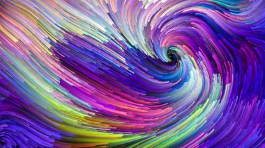 Hareket içinde renk serisi. Sıvı boya desen tasarım, yaratıcılık ve hayal gücü ekranlar ve mobil cihazlar için duvar kağıdı olarak kullanmak için bu konuda etkileşimi