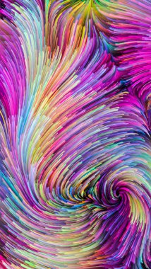 Color In Motion serisi. Tasarım, yaratıcılık ve hayal gücü üzerine projeler için ekran ve cihazlar için duvar kağıdı olarak kullanılacak sıvı boya kalıbının bileşimi