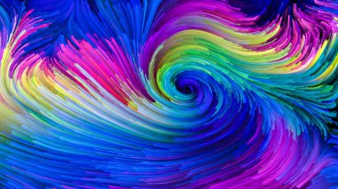 Color In Motion serisi. Tasarım, yaratıcılık ve hayal gücü konularındaki tasarımınızı tamamlamak için ekran ve aygıtlar için duvar kağıdı olarak kullanacağınız sıvı boya kalıbının arkaplanı