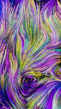 Color In Motion serisi. Tasarım, yaratıcılık ve hayal gücüyle ilgili projelerde ekran ve cihazlar için duvar kağıdı olarak kullanılacak sıvı boya kalıbının soyut bileşimi