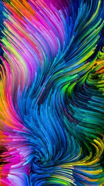 Hareket içinde renk serisi. Görsel kompozisyon için sıvı boya deseninin hoş tasarım, yaratıcılık ve hayal gücü ekranlar ve mobil cihazlar için duvar kağıdı olarak kullanmak için çalışır