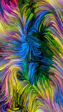 Color In Motion serisi. Tasarım, yaratıcılık ve hayal gücüyle ilgili planlarda ekran ve cihazlar için duvar kağıdı olarak kullanılacak sıvı boya desenlerinden oluşan görsel çekicilik arkaplanı