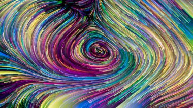 Hareket içinde renk serisi. Grafik tasarım, yaratıcılık ve hayal gücü ekranlar ve mobil cihazlar için duvar kağıdı olarak kullanmak için tasarımlar için akan boya desen kompozisyonu