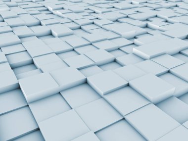 konuyla ilgili bilgisayar grafik çizimi için arka plan öğesi olarak fraktal gürültü ile bozuk uçak ilkel 3D render