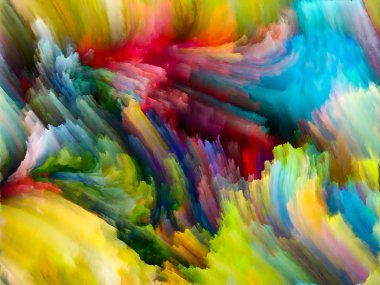 Doku serisi renk. Dinamik arka planlar ve boyutlu arka planında konuda dijital boya ve fraktal bulutlar düzenlenmesi