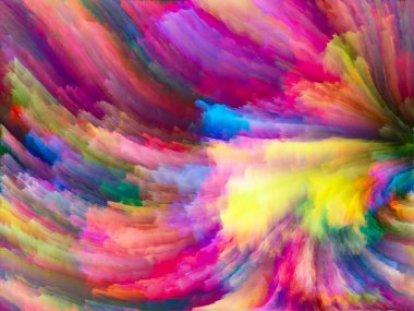 Doku serisi renk. Dinamik arka planlar ve boyutlu arka planında konuda dijital boya ve fraktal bulutlar düzenlenmesi