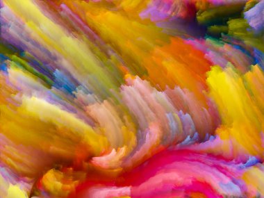 Doku serisi renk. Dinamik arka planlar ve boyutlu arka planında konuda dijital boya ve fraktal bulutlar düzenlenmesi