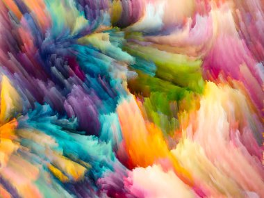 Doku serisi renk. Dinamik arka planlar ve boyutlu arka planında konuda dijital boya ve fraktal bulutlar etkileşimi