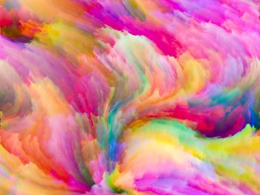 Doku serisi renk. Dinamik arka planlar ve boyutlu arka planında konuda dijital boya ve fraktal bulutlar etkileşimi