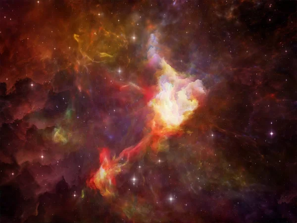 Deep Space Serien Hintergrundgestaltung Von Weltraumnebel Staubwolken Und Sternen Zum — Stockfoto