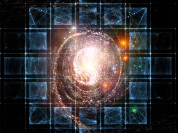 Elemente Der Kosmos Serie Hintergrund Bestehend Aus Raum Und Sternen — Stockfoto