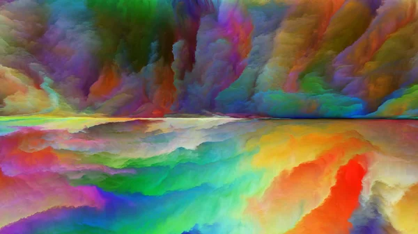 Innenweltserie Zusammenspiel Digitaler Farben Zum Thema Universum Natur Kreativität Und — Stockfoto
