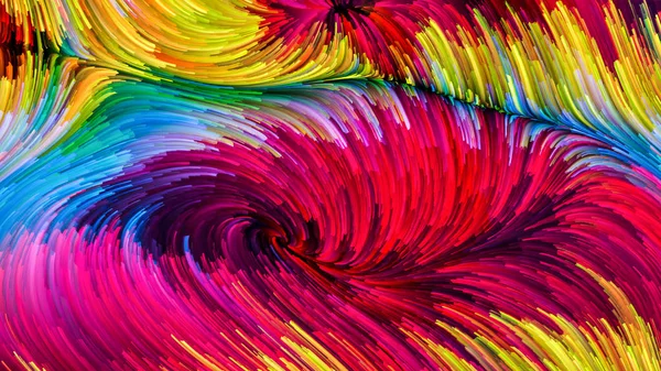 Color Motion Series Creative Arrangement Liquid Paint Pattern Concept Metaphor — Stock Photo, Image
