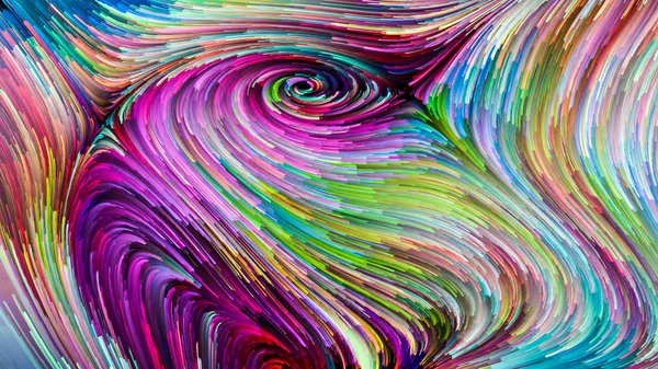 Color Motion Series Composition Flowing Paint Pattern Suitable Backdrop Projects — Stock Photo, Image