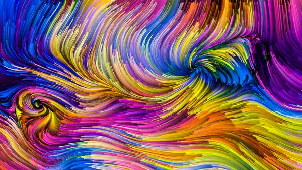 Série Color Motion Composition Motif Peinture Fluide Avec Une Relation — Photo