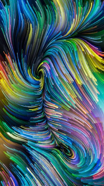 Serie Color Motion Disposizione Creativa Del Modello Vernice Liquida Soggetto — Foto Stock