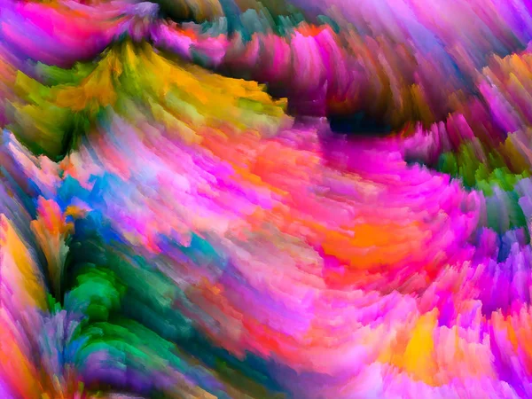 Цветовая Текстура Взаимодействие Цифровых Красок Фрактальных Облаков Тему Динамических Фонов — стоковое фото