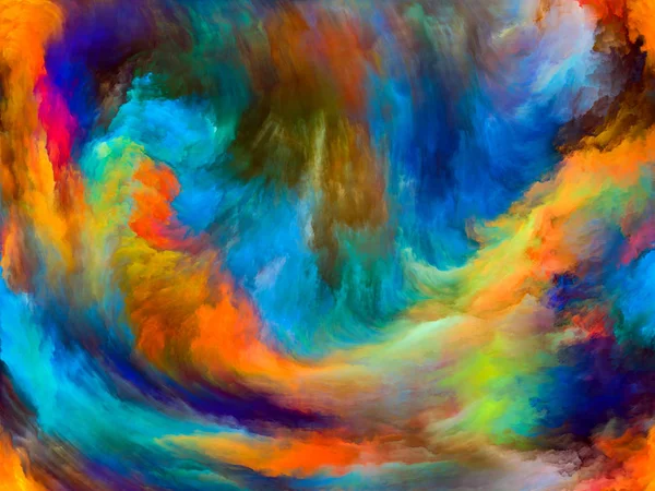 Vortex Twist Swirl Series Interplay Color Movement Canvas Subject Art — Stock Photo, Image