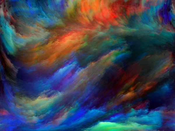 Абстрактная Серия Цветов Творческое Оформление Красочной Краски Движении Холсте Концептуальная — стоковое фото