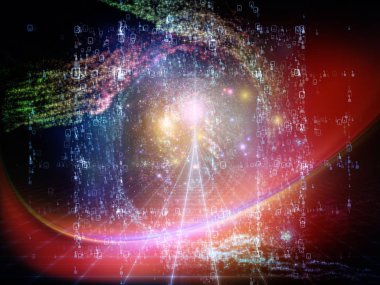 Matematik evren serisi. Zemin basamak ve öğelerin konu alan matematik, bilim, eğitim ve modern teknoloji