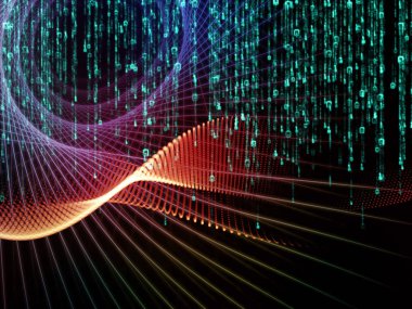 Matematik evren serisi. Matematik, bilim, eğitim ve modern teknoloji tasarım projeleri için fon olarak hizmet etmek için basamak ve uzay unsurları yapılmış ilgili