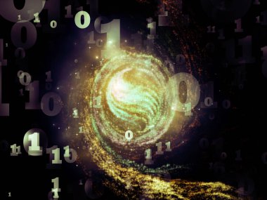 Matematik evren serisi. Soyut tasarım basamak ve öğeleri konu alan matematik, bilim, eğitim ve modern teknoloji