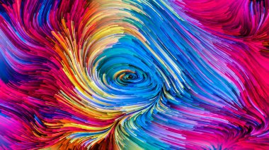 Hareket içinde renk serisi. Akan boya desen tasarım, yaratıcılık ve hayal gücü ekranlar ve mobil cihazlar için duvar kağıdı olarak kullanmak için bu konu üzerine yaratıcı düzenleme
