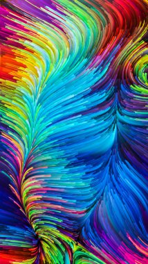 Hareket içinde renk serisi. Görsel kompozisyon için akan boya deseninin hoş tasarım, yaratıcılık ve hayal gücü ekranlar ve mobil cihazlar için duvar kağıdı olarak kullanmak için çalışır