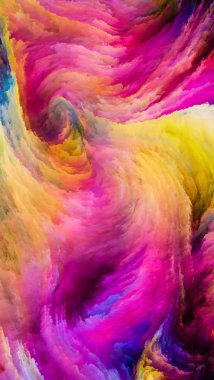 Drama renkler Serisi. Tasarım, yaratıcılık ve hayal gücü konusunda sanal tuval etkileşimi