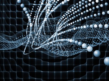 Geometri teknoloji serisi. Arka plan tasarım bilim, bilgi teknoloji ve eğitim konusunda teknolojik fraktal yapıların