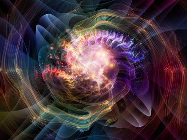 Dalga fonksiyonu serisi. Zemin oluşan renkli sinüs titreşimleri, ışık ve fraktal öğeleri için kullanma içinde ses ekolayzer, projelerde müzik spektrum ve kuantum olasılık