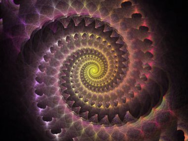 Sarmal geometri serisi. Fraktal öğeleri matematik, geometri ve bilim konusunda iplik girdap bileşimi