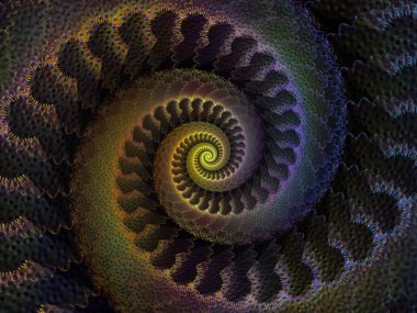 Sarmal geometri serisi. Fraktal öğeleri matematik, geometri ve bilim konusunda iplik girdap bileşimi