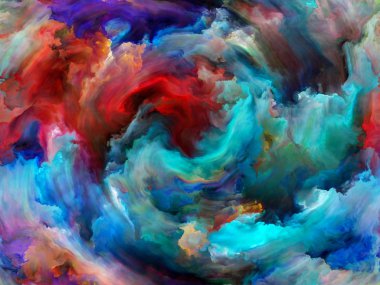 Soyut Arkaplan serisi. Sanat, yaratıcılık ve hayal gücü konularında arkaplan tasarımı ve tuval üzerinde hareket