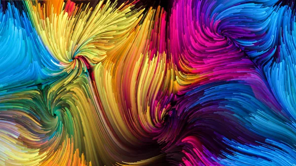 Color Motion Series Design Composed Liquid Paint Pattern Metaphor Subject — Stock Photo, Image